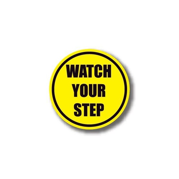 Ergomat 17in CIRCLE SIGNS - Watch Your Step DSV-SIGN 289 #6063 -UEN - main